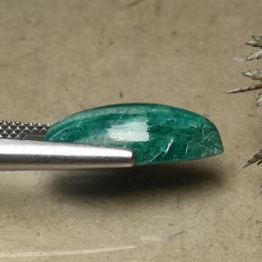 5.62캐럿 천연 딥 그린 아마조나이트, 마퀴즈, 불투명체