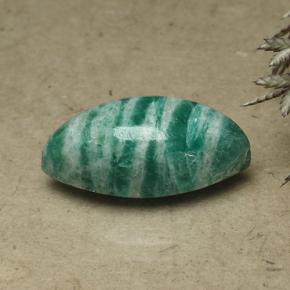 8.07캐럿 천연 파인 그린 아마조나이트, 보석, 불투명체