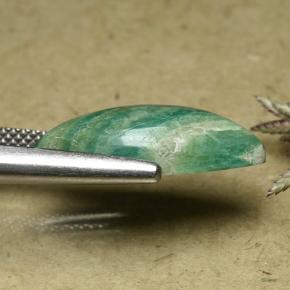 6.13캐럿 천연 청록색 아마조나이트, 보석, 불투명체