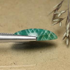 6.72캐럿 천연 블루그린 아마조나이트, 마퀴즈, 불투명체