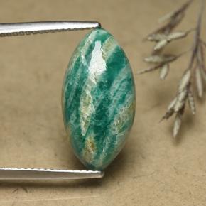 5.95캐럿 천연 청록색 아마조나이트, 보석, 불투명체