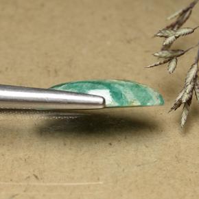 5.95캐럿 천연 청록색 아마조나이트, 보석, 불투명체