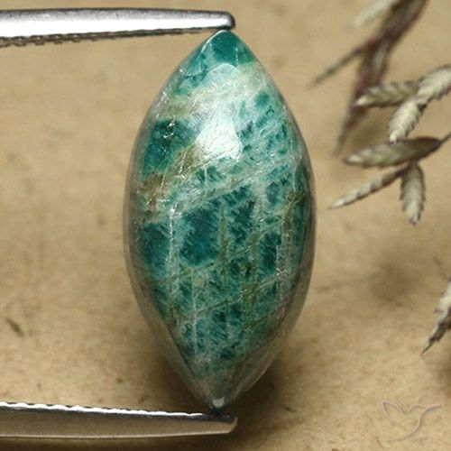 7.17ct 자연스러운 파인 그린 아마조나이트, 보석, 불투명체