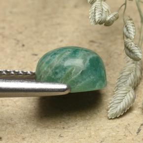 1.97캐럿 천연 블루그린 아마조나이트, 쿠션 컷, 불투명체