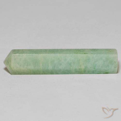 24.91캐럿 천연 Medium Light-Green 아마조나이트, 팬시한, 불투명체