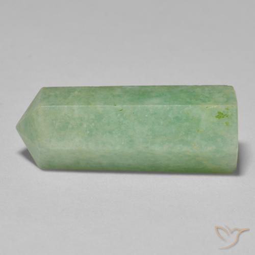 24.03캐럿 천연 Medium Light-Green 아마조나이트, 팬시한, 불투명체
