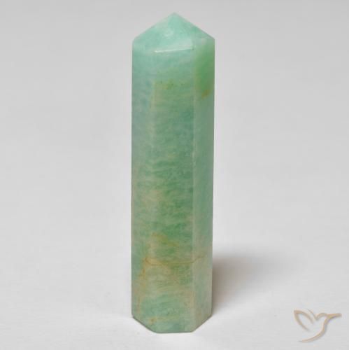 25.14ct 자연스러운 연한 초록색 아마조나이트, 팬시한, 불투명체