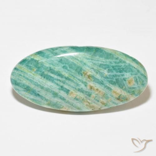 61.60ct 자연스러운 파인 그린 아마조나이트, 타원형, 불투명체