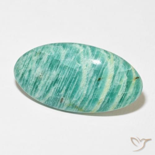 37.25캐럿 천연 Medium Dark-Green 아마조나이트, 타원형, 불투명체