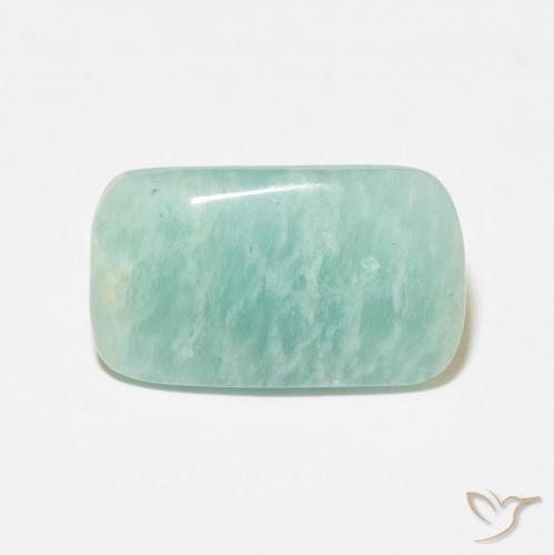 6.20ct 자연스러운 옅은 녹색 아마조나이트, 방석, 불투명체