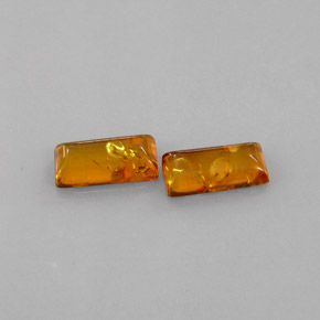 캐럿 천연 옐로우 오렌지 호박 보석, 투명한, 11.9×6 mm, 투명/반투명