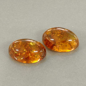 캐럿 천연 옐로우 오렌지 호박 보석, 투명한, 13.9×9.9 mm, 투명/반투명