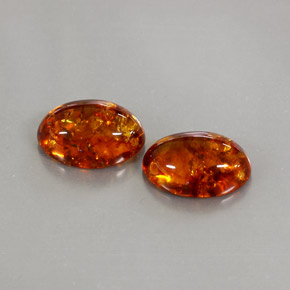 캐럿 천연 옐로우 오렌지 호박 보석, 투명한, 13.8×9.9 mm, 투명/반투명