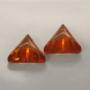 캐럿 천연 옐로우 오렌지 호박 보석, 투명한, 8.9×8 mm, 투명/반투명