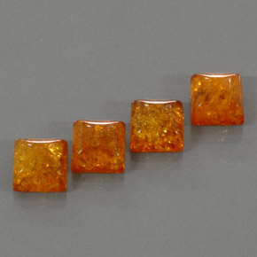 캐럿 천연 호박 호박 보석, 투명한, 8×7.9 mm, 투명/반투명