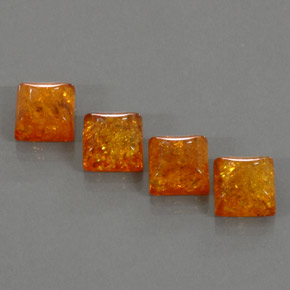 캐럿 천연 호박 호박 보석, 투명한, 8×7.9 mm, 투명/반투명
