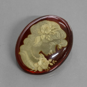 18.51캐럿 천연 오렌지 브라운 호박색, 투명한, 투명/반투명