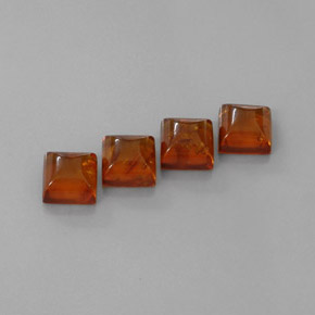 캐럿 천연 호박 호박 보석, 투명한, 8×8 mm, 투명/반투명
