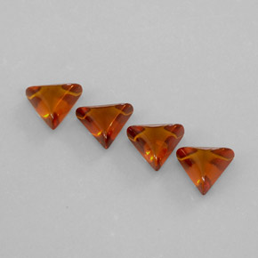 캐럿 천연 옐로우 오렌지 호박 보석, 투명한, 8.9×7.9 mm, 투명/반투명
