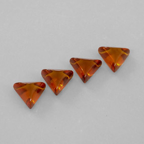 캐럿 천연 옐로우 오렌지 호박 보석, 투명한, 8.9×7.9 mm, 투명/반투명