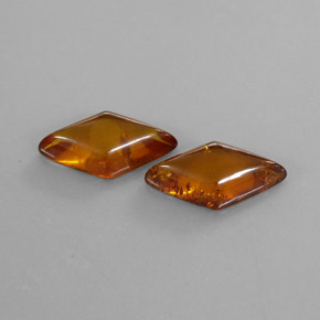 캐럿 천연 호박 호박 보석, 투명한, 19.3×10.5 mm, 투명/반투명