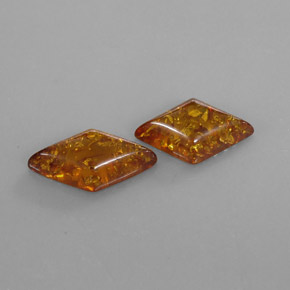 캐럿 천연 옐로우 오렌지 호박 보석, 투명한, 19.5×10.7 mm, 투명/반투명