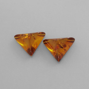 캐럿 천연 옐로우 오렌지 호박 보석, 투명한, 13.2×11.5 mm, 투명/반투명