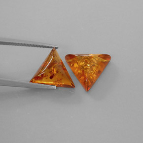 캐럿 천연 옐로우 오렌지 호박 보석, 투명한, 13.6×11.9 mm, 투명/반투명