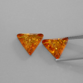 캐럿 천연 옐로우 오렌지 호박 보석, 투명한, 13.6×11.9 mm, 투명/반투명