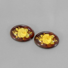 캐럿 천연 옐로우 오렌지 호박 보석, 투명한, 17.8×12.9 mm, 투명/반투명