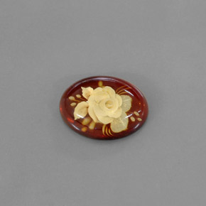 5.59캐럿 천연 옐로우 오렌지 호박, 투명한, 19.7×14.8 mm, 투명/반투명