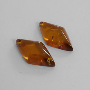 캐럿 천연 옐로우 오렌지 호박 보석, 투명한, 19.4×10.7 mm, 투명/반투명