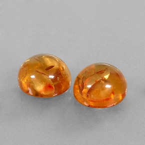 캐럿 천연 옐로우 오렌지 호박 보석, 투명한, 9.55 mm, 투명/반투명