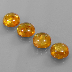 캐럿 천연 옐로우 오렌지 호박 보석, 투명한, 9.53 mm, 투명/반투명