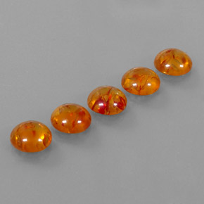 캐럿 천연 옐로우 오렌지 호박 보석, 투명한, 9.34 mm, 투명/반투명
