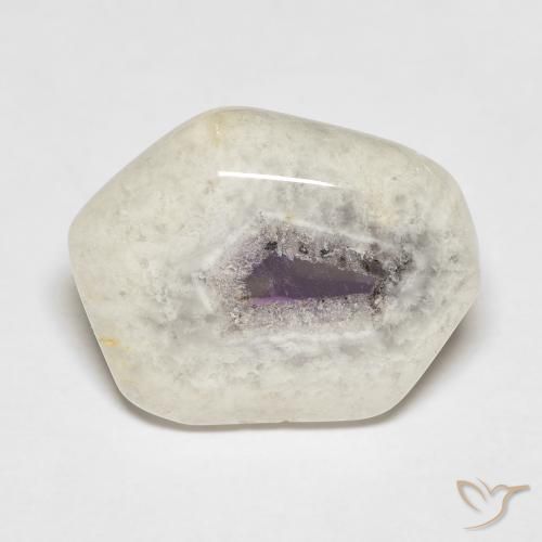 9.18ct 자연스러운 다색 자수정 지오드 슬라이스, 팬시한, 투명한