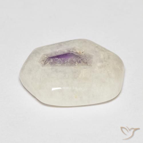7.46ct 자연스러운 다색 자수정 지오드 슬라이스, 팬시한, 투명한