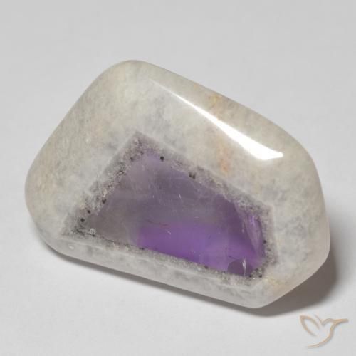 33.91ct 자연스러운 다색 자수정 지오드 슬라이스, 팬시한, 투명한