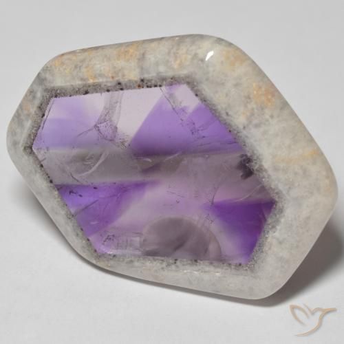 51.52ct 자연스러운 다색 자수정 지오드 슬라이스, 팬시한, 투명한