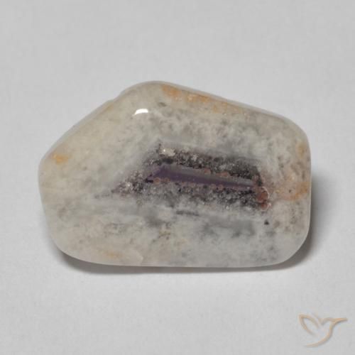 6.15ct 자연스러운 다색 자수정 지오드 슬라이스, 팬시한, 투명한