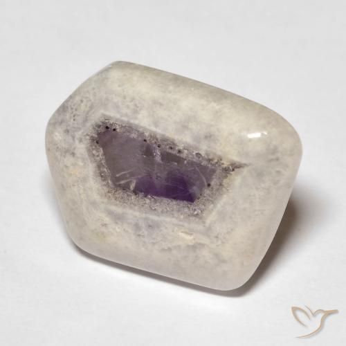 14.31ct 자연스러운 다색 자수정 지오드 슬라이스, 팬시한, 투명한