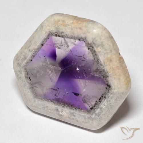 39.70ct 자연스러운 다색 자수정 지오드 슬라이스, 팬시한, 투명한