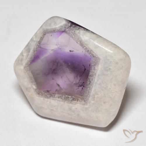 29.60ct 자연스러운 다색 자수정 지오드 슬라이스, 팬시한, 투명한