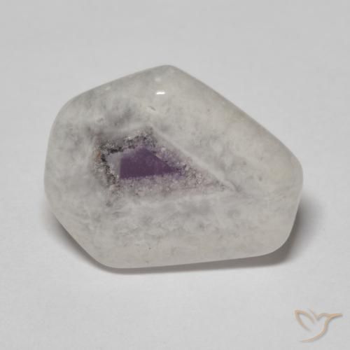 6.74ct 자연스러운 다색 자수정 지오드 슬라이스, 팬시한, 투명한