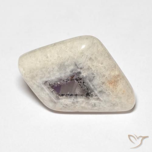 9.47ct 자연스러운 다색 자수정 지오드 슬라이스, 팬시한, 투명한