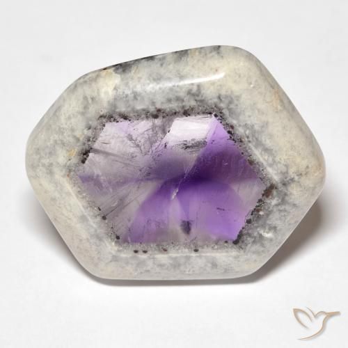 29.00ct 자연스러운 다색 자수정 지오드 슬라이스, 팬시한, 투명한