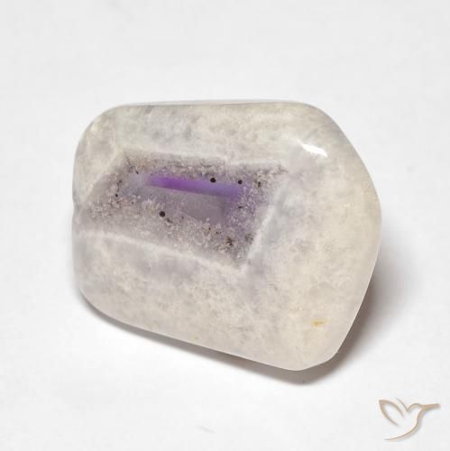 8.69ct 자연스러운 다색 자수정 지오드 슬라이스, 팬시한, 투명한
