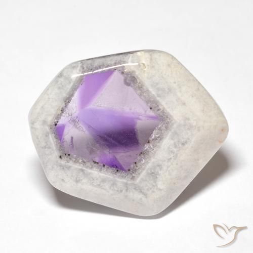 28.71ct 자연스러운 다색 자수정 지오드 슬라이스, 팬시한, 투명한