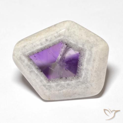 29.20ct 자연스러운 다색 자수정 지오드 슬라이스, 팬시한, 투명한