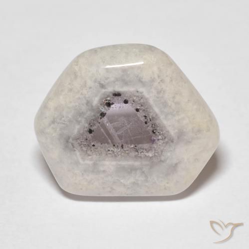 6.24ct 자연스러운 다색 자수정 지오드 슬라이스, 팬시한, 투명한